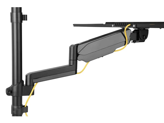 Zit Sta Werkplek Muurbevestiging Zwart