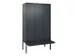 locker voor scheiding van kleding,HxBxD 2120x1200x815mm,3vak
