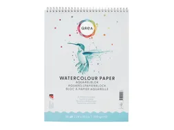 Aquarelblok Qrea 24x32 20 vel 200gr spiraal