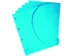 Smartfolder geperforeerde opbergmappen A4 blauw 6 stuks