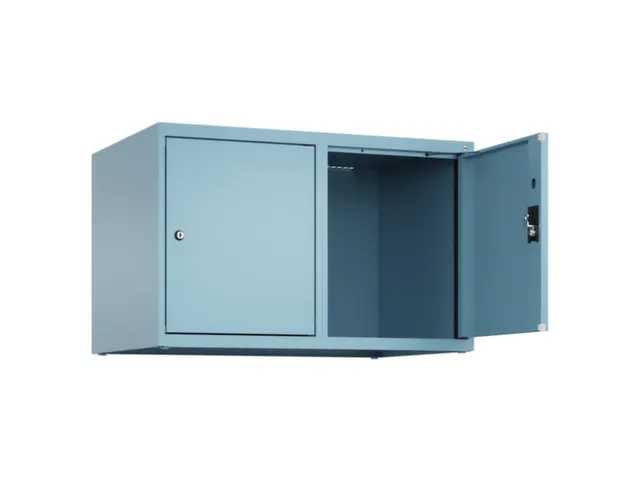 opzetkast,v. locker,2vak.,vak B 400mm,HxBxD 500x800x500mm,cilinderslot
