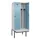 locker met bank,voor scheiding van kleding,HxBxD 2120x800x815mm,2vak