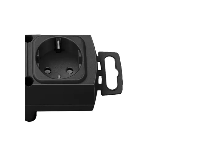 Stekkerdoos Brennenstuhl Comfort Plus 6vdig incl platte stekker 2m zw