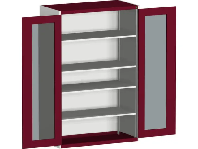 systeemkast,HxBxD 2000x1300x525mm,4xStalen bodem,5-punts sluitsysteem