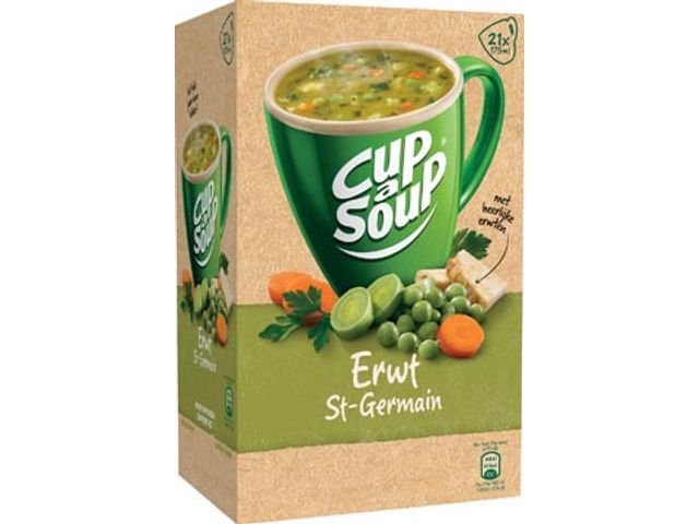 Cup-a-Soup erwten (St. Germain), pak van 21 zakjes | SoepOpHetWerk.nl