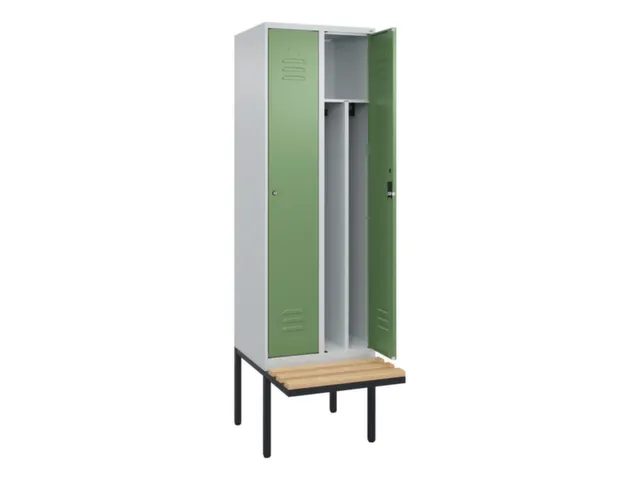 locker voor scheiding van kleding,HxBxD 2120x600x815mm,2vak