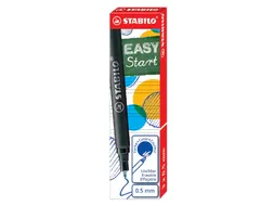 Rollerpenvulling STABILO Easyoriginal medium blauw doosje à 3 stuks