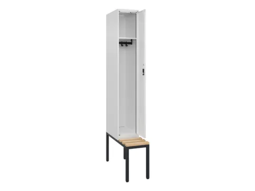 locker met bank,HxBxD 2120x300x815mm,1vak,vak B 300mm,cilinderslot