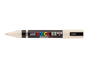 Paintmarker Uni POSCA PC-5BR brushpunt M beige - 2