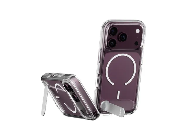 PanzerGlass CARE by Kickstand Case Transparent w. White MagSafe
