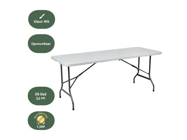 Vouwtafel 180x70x74 FT180