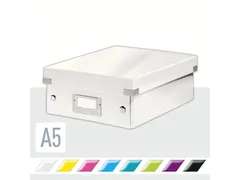 Sorteerbox WOW Click & Store 220x100x282mm wit 84% gerecycled karton