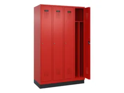 locker voor scheiding van kleding,HxBxD 1950x1200x500mm,4vak