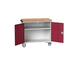 werkbank,verrijdbaar,HxBxD 980x1050x600mm,multiplexblad