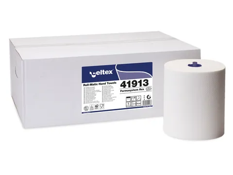 Handdoekrol Celtex MM Formatic 2-laags wit 130 meter doos a 6 rol