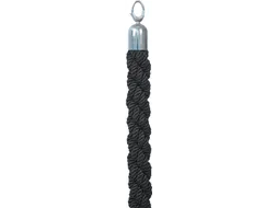 Afzetkoord Securit 150cm zwart met chromen knop