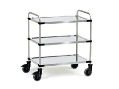 Roestvrijstalen Wagens 5013 150kg 1000x500mm 3 Etages