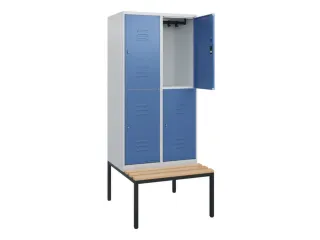 Dubbeldekse dekenkist,HxBxD 1950x800x815mm,2x2vak.,vak B 400mm - 2