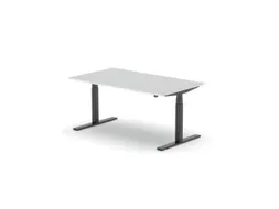 Elektrisch ihv bureau,HxBxD 650-1310x1600x900mm,blad wit