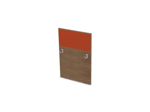 baliepaneel,v. bureau,aanbouw rechts,B 800mm,NT-cherry,BN3012-oranje