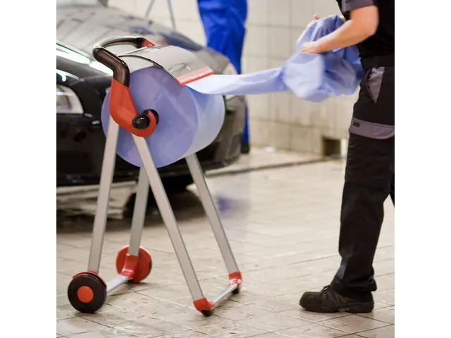 Tork 128407 Industrial Poetspapier 3-laags Blauw W1
