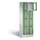 Lockerkast 1800x610x500mm 2x4 vakken Cilinderslot, Sokkel, RAL6011