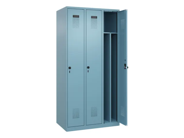 locker voor scheiding van kleding,HxBxD 1850x900x500mm,3vak