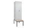 locker voor scheiding van kleding,HxBxD 2120x600x815mm,2vak