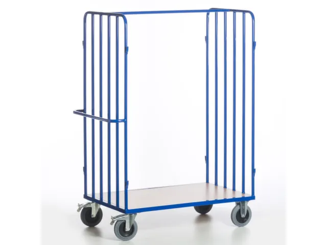 chariot de transport de colis,force 600kg,plateau Lxl 1200x800mm