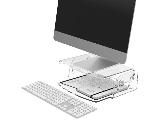 Addit rehausseur écran - réglable 550 - Acrylique transparent