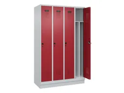 locker voor scheiding van kleding,HxBxD 1950x1200x500mm,4vak
