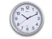 Horloge murale MAULrun quartz Ø25x5cm plastique argent/blanc avec pil