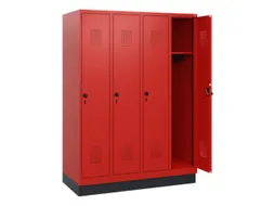 schoollocker,HxBxD 1630x1200x500mm,4vak,vak B 300mm,draaigrendel