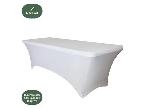 Tafelrok BRASQ 183x76x74cm wit