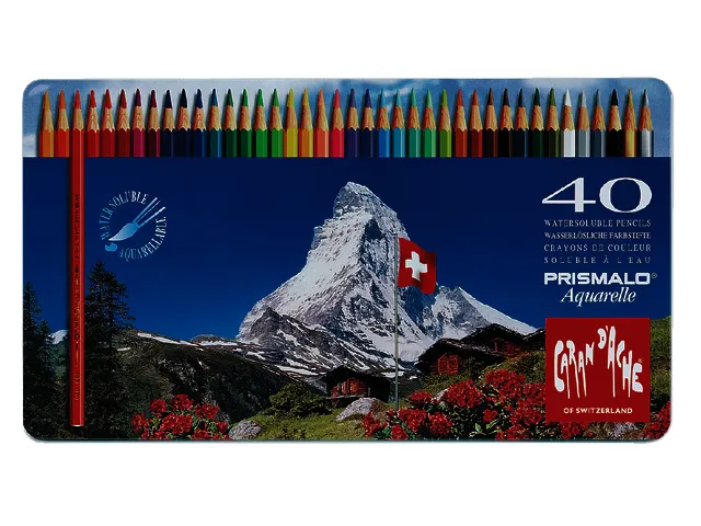 Kleurpotloden Caran d'Ache Prismalo 40 stuks assorti