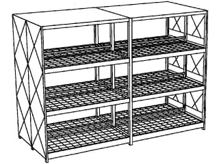 Stellingcontainer Gevaarlijke Stoffen Max. 120X200L Vaten Staand - 1