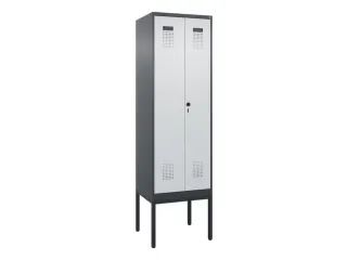 PBM-locker,HxBxD 2120x600x500mm,2vak,vak B 300mm,draaigrendel - 2