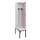 locker met bank,voor scheiding van kleding,HxBxD 2120x400x815mm,1vak