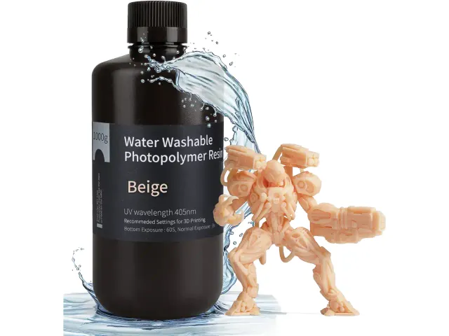 UV/LCD WATER WASHABLE BEIGE 1kg 3D RESIN 405NM