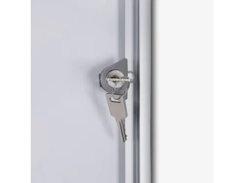 Vitrinekast Mededelingenbord Indoor Economy 8xA4 Zilver