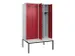 armoire vestiaire avec banc noir et blanc,HxlxP 2120x1200x815mm