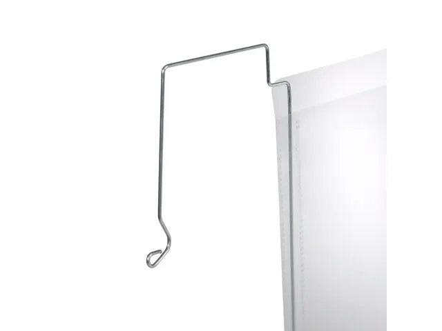 Hoes met ophangbeugel A4 liggend formaat PP transparant