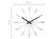 Wandklok NeXtime Plug Inn 58cm lavendel RVS