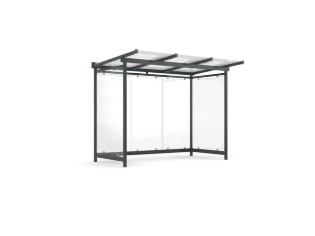 overkapping,v. personen,HxBxD 2600x3305x1510mm,wanden EVG,dak GVG