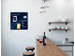 Tableau magnetique en verre Sigel 480x480x15mm galaxy