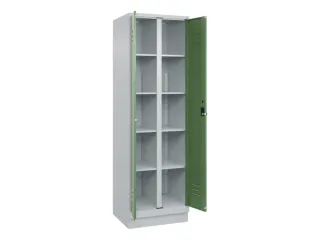 wasgoedverdeelkast,HxBxD 1950x600x500mm,vak B 300mm,draaigrendel - 2