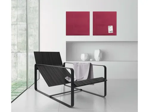 Glasmagneetbord Sigel Artverum 48x48cm Bessenrood