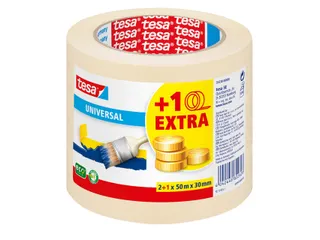 Afplaktape Tesa 55338 basic promo 30mmx50m 2+1 - 1