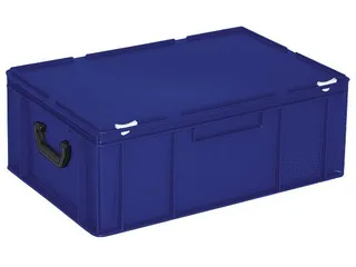 Euronorm Koffer Hxlxb 230x600x400mm 43l 2 Handgrepen Blauw - 1