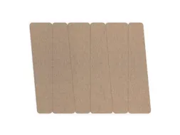 Akoestische PET-vilt trapezium stroken beige 30x120cm 6 stuks